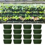 Maxona 16-Pack Wall Planters for Urban Gardening