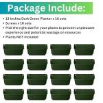Maxona 16-Pack Wall Planters for Urban Gardening