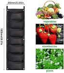 LITLANDSTAR 7 Pocket Vertical Hanging Planter Bags