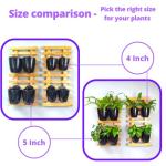 LaLaGreen 10-Pack Self-Watering Wall Planters