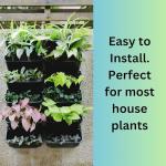 Maxona Black Vertical Garden Planter - 4 Pack