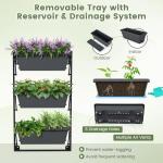 Giantex Vertical Raised Garden Bed with Adjustable Shelves