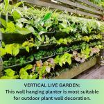 Maxona 16-Pack Wall Planters for Urban Gardening