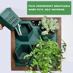Vertical Wall Planter with 4 Self-Watering Pots