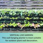 Maxona 16-Pack Wall Planters for Urban Gardening