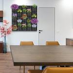 25-Pocket Vertical Hanging Planter Bags Black