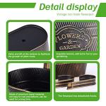 Vintage Metal Wall Hanging Flower Pots Set of 3