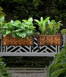 Black Metal Hanging Flower Rack for Gardens