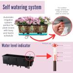 LaLaGreen Self-Watering Deck Railing Planters (4-Pack)