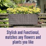 LaLaGreen Self-Watering Deck Railing Planters (4-Pack)