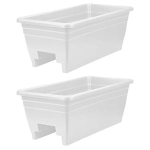 Heavy Duty 24-Inch Wall Planter Boxes, 2 Pack