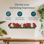 Heavy Duty 24-Inch Wall Planter Boxes, 2 Pack