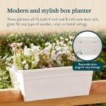 Heavy Duty 24-Inch Wall Planter Boxes, 2 Pack