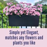 LaLaGreen 20 Inch Railing Planter Box Set