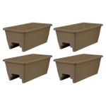 Heavy Duty 24 Inch Deck Rail Planter Boxes - 4 Pack