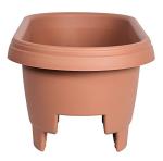 24" Terra Cotta Balcony Rail Planter by Bloem