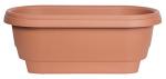 24" Terra Cotta Balcony Rail Planter by Bloem
