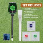 Bluetooth Soil Meter with pH, Moisture, Light Sensor