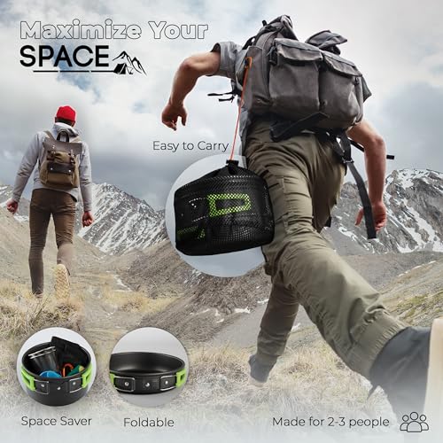 Essential Camping Cookware Set and Stove Kit