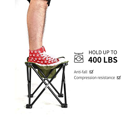 Roptat Portable Folding Camping Stool - 2 Pack
