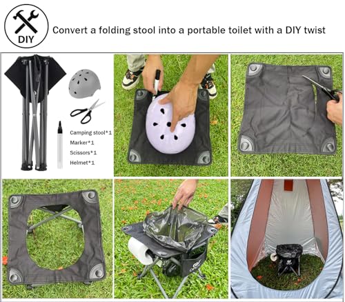 Portable Folding Camping Stool with Carry Bag