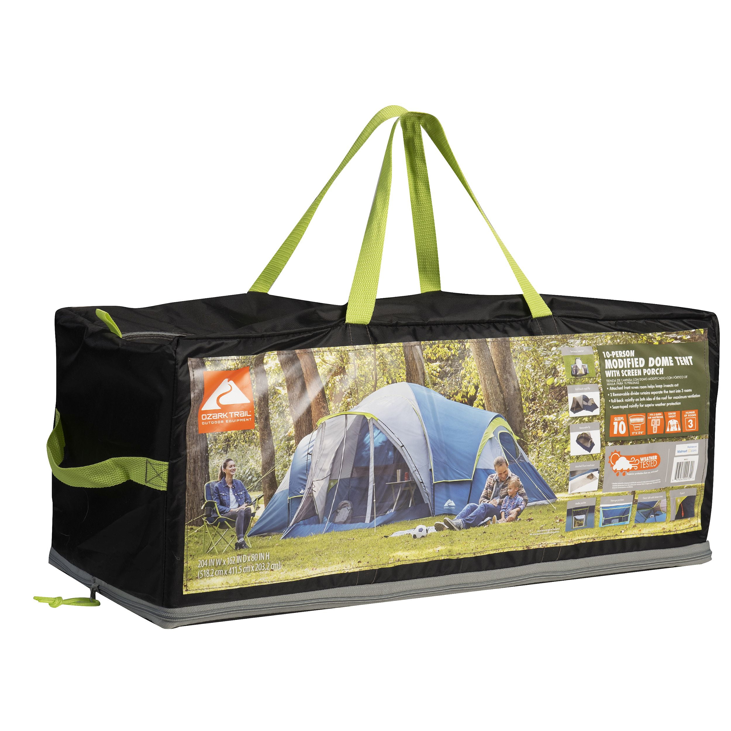 10 Person Tent with Screen Porch for Camping