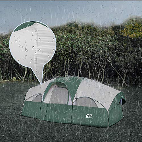 CAMPROS CP 8-Person Waterproof Camping Tent, Windproof, Portable
