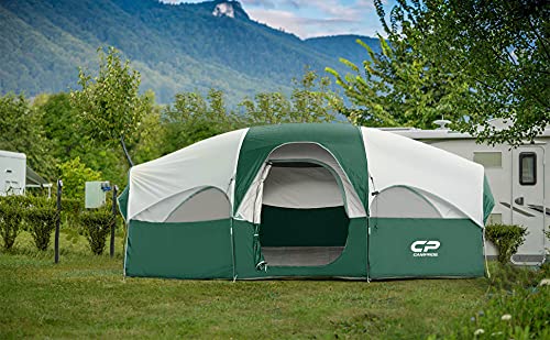 CAMPROS CP 8-Person Waterproof Camping Tent, Windproof, Portable