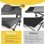 ATORPOK Portable Camping Cot with Cushion and Pillow