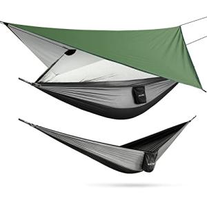G4Free Lightweight Camping Hammock with Rain Fly