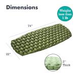 Sleepingo Ultralight Large Camping Sleeping Pad - Compact & Inflatable