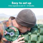 Sleepingo Ultralight Large Camping Sleeping Pad - Compact & Inflatable