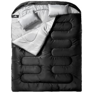 MEREZA XL Queen Size Double Sleeping Bag for Camping