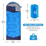 Oaskys Camping Sleeping Bag - 3 Season Lightweight