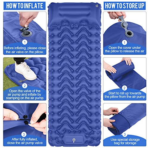 MOXILS Ultralight Inflatable Sleeping Pad - Camping Essential