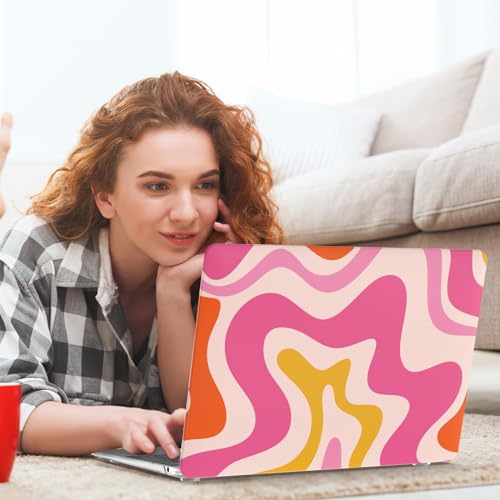 iCasso Pink Abstract Wave Case for MacBook Air 13