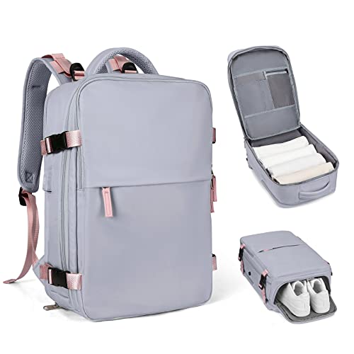 Light Purple Casual Travel Daypack Backpack