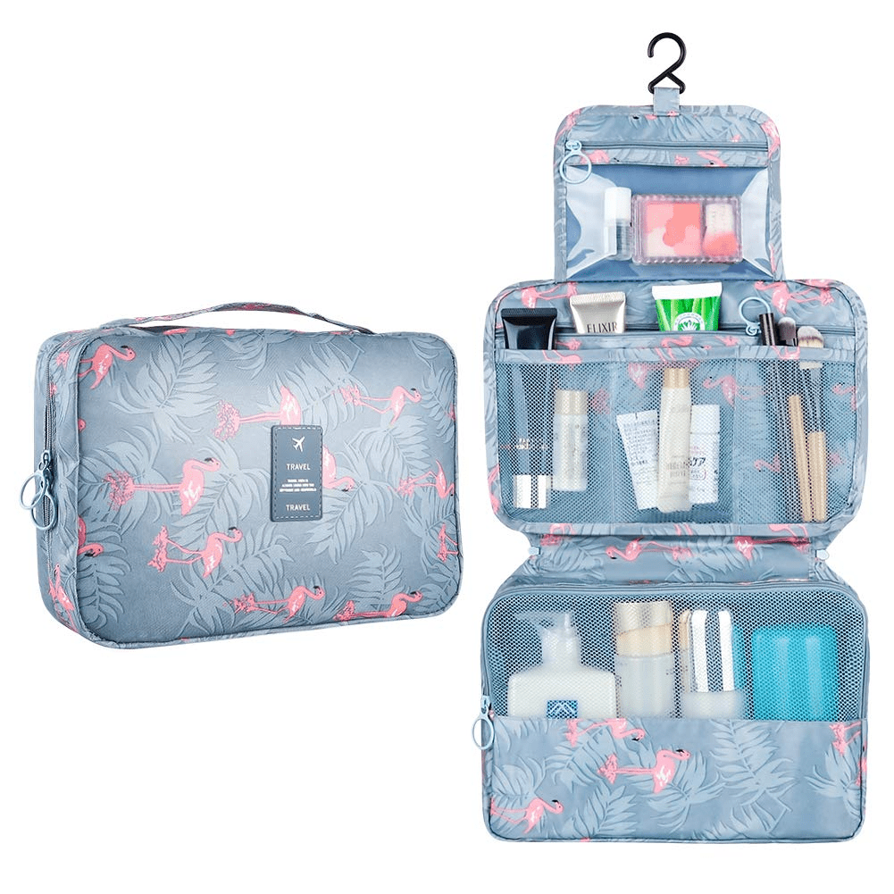 Flamingo Hanging Toiletry Bag for Travel