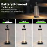 Lampe de table sans fil rechargeable et tactile