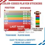 Fantasy Football Draft Board Kit - Extra Large Set