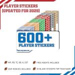 Fantasy Football Draft Board Kit - Extra Large Set