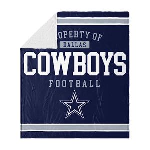 Dallas Cowboys Sherpa Fleece Blanket - Team Spirit