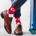 Kansas City Chiefs Argyle Dress Socks - Premium