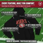 San Francisco 49ers Black Hoodie for Adults