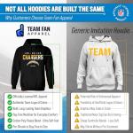 Los Angeles Chargers Diagonal Fade Hoodie - XL