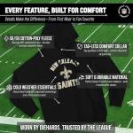 New Orleans Saints Gameday Hooded Sweatshirt - Black