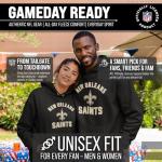 New Orleans Saints Gameday Hooded Sweatshirt - Black