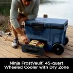 Ninja FrostVault 45QT Rolling Cooler, Lakeshore Blue