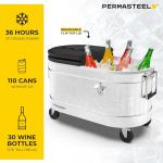 Permasteel 80-Qt Rolling Cooler for Game Day