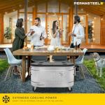 Permasteel 80-Qt Rolling Cooler for Game Day